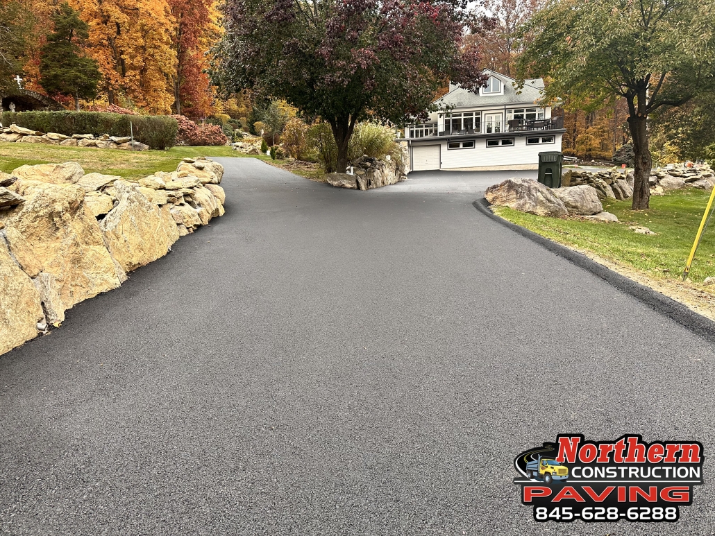 Private Road paved in Mahopac, New York